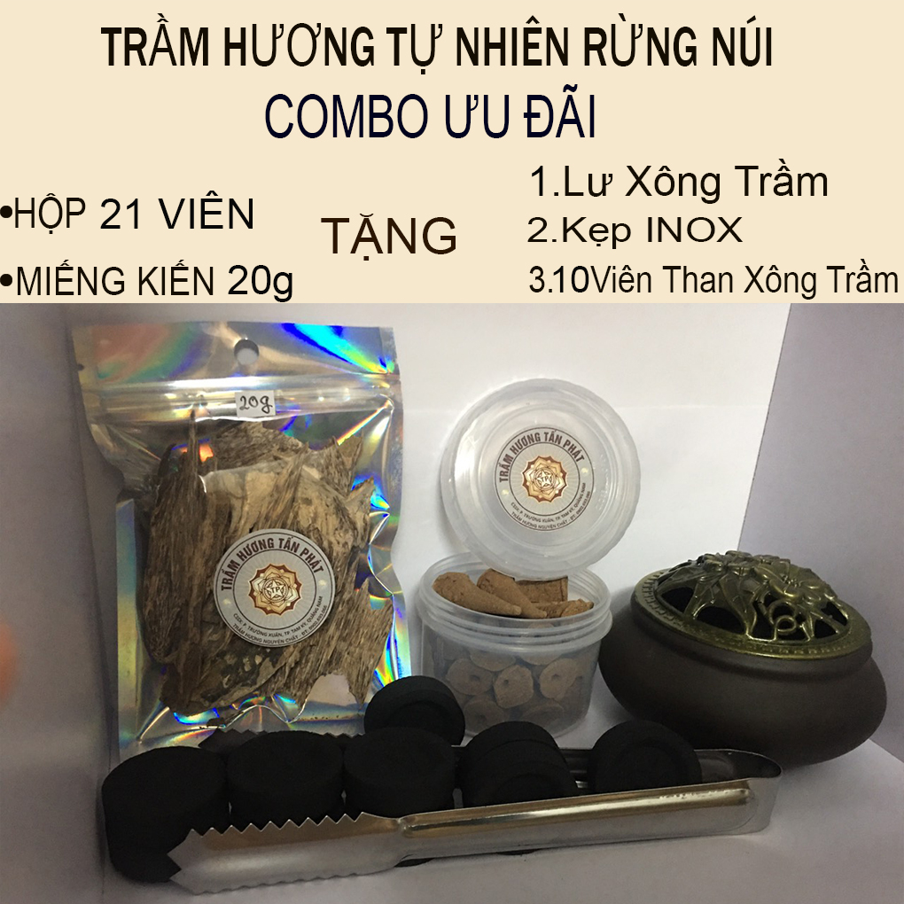 Trầm Hương tự nhiên rừng thơm - COMBO ƯU ĐÃI - ComBo Trung