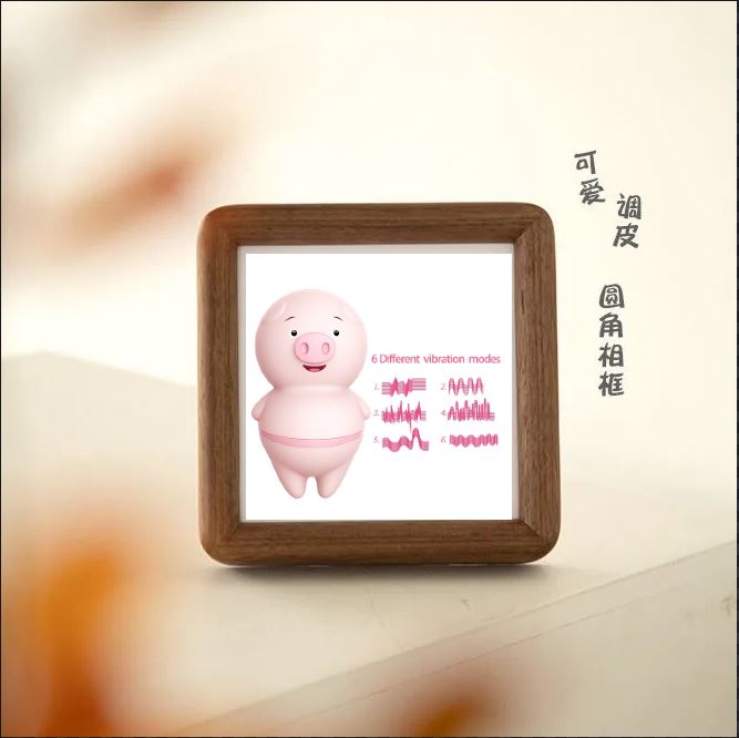 Khung tranh để bàn trang trí Heo Hồng baby cute