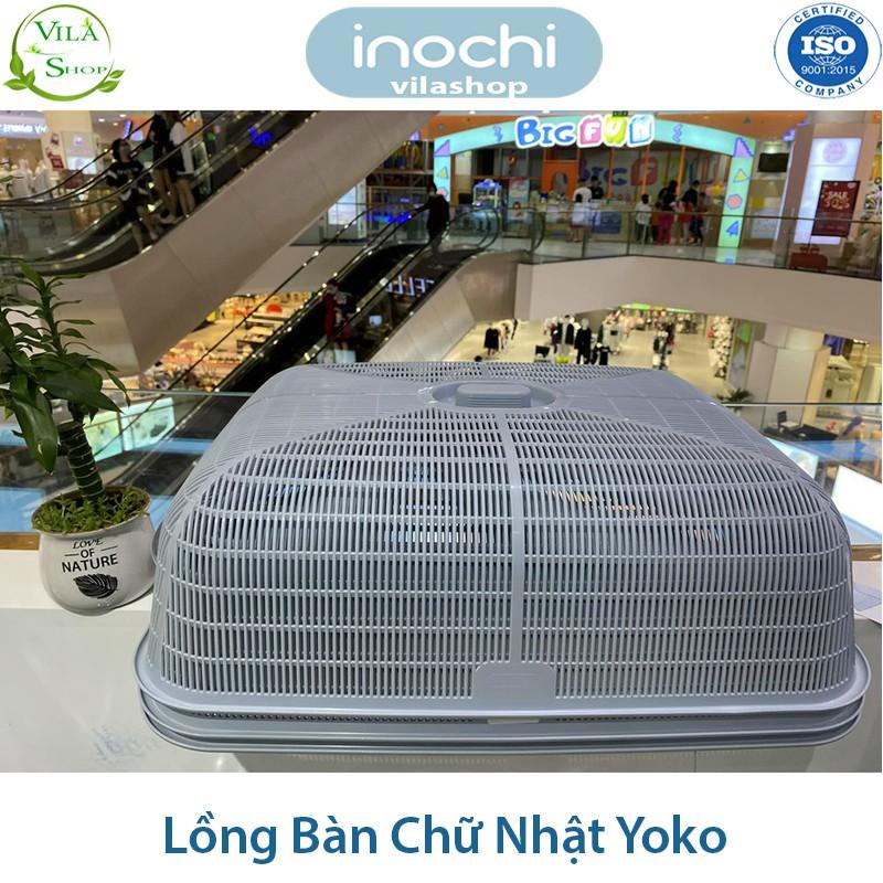 Lồng Bàn Nhựa, Lồng Bàn Bảo Quản Thức Ăn Chữ Nhật Yoko Inochi, Nhựa Cao Cấp Thông Minh Kháng Khuẩn Không Mùi