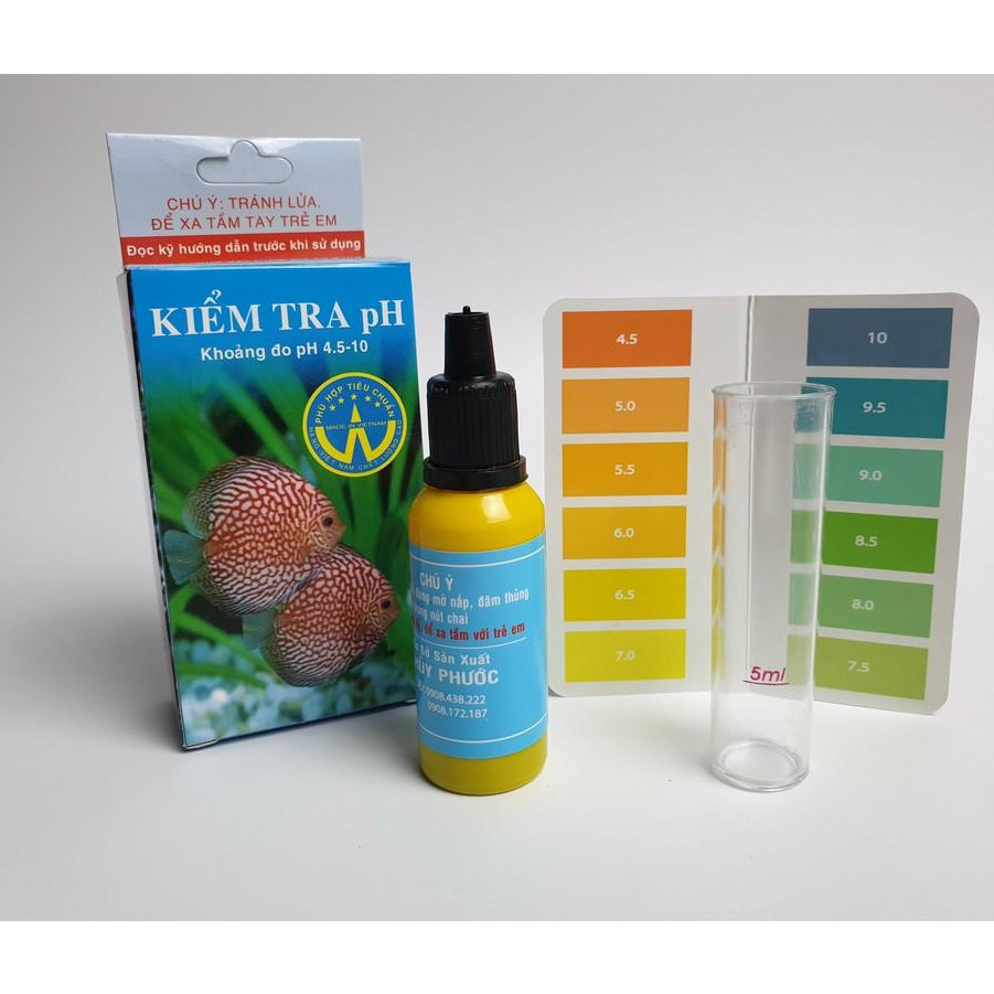 Dung Dịch Kiểm Tra Đo pH cho hồ cá