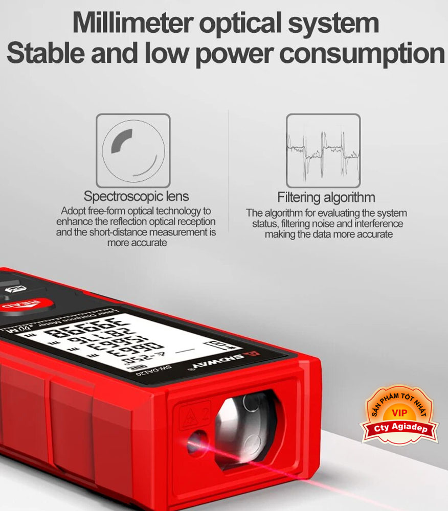 Máy Đo Khoảng Cách Laser Loại 50m / 70m/ 100m/ 120m SNDWayĐa Năng - Dễ Dàng Sử Dụng Từ Xa