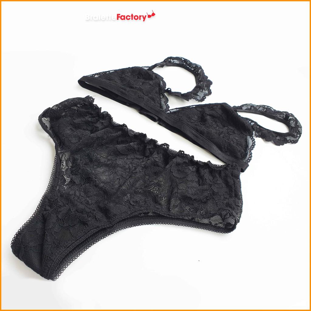 Set Bralette Ren Đen Quyến Rũ, Phong Cách N08