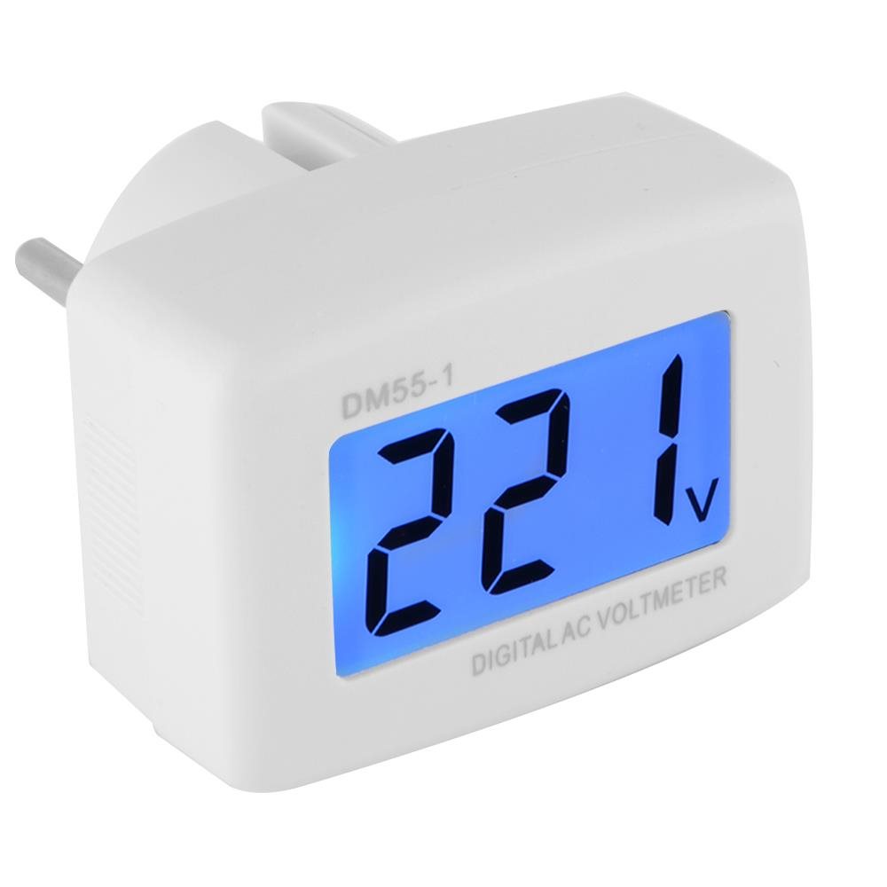 Ổ cắm đo dòng điện áp thông minh, màn hình LCD có đèn nền cao cấp