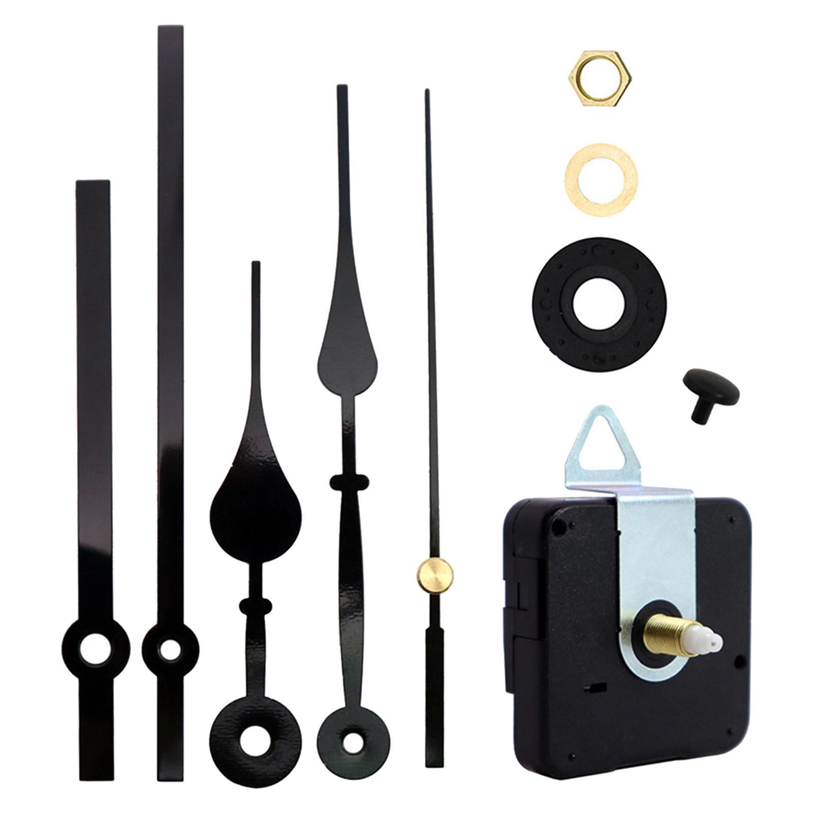4X Black Wall Clock 3268 Movement Mechanism Hands Wall Repair Tool Parts