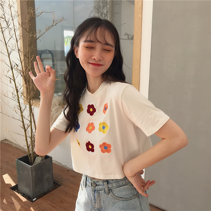 Áo croptop thun nữ Ulzzang Quảng Châu ATC29