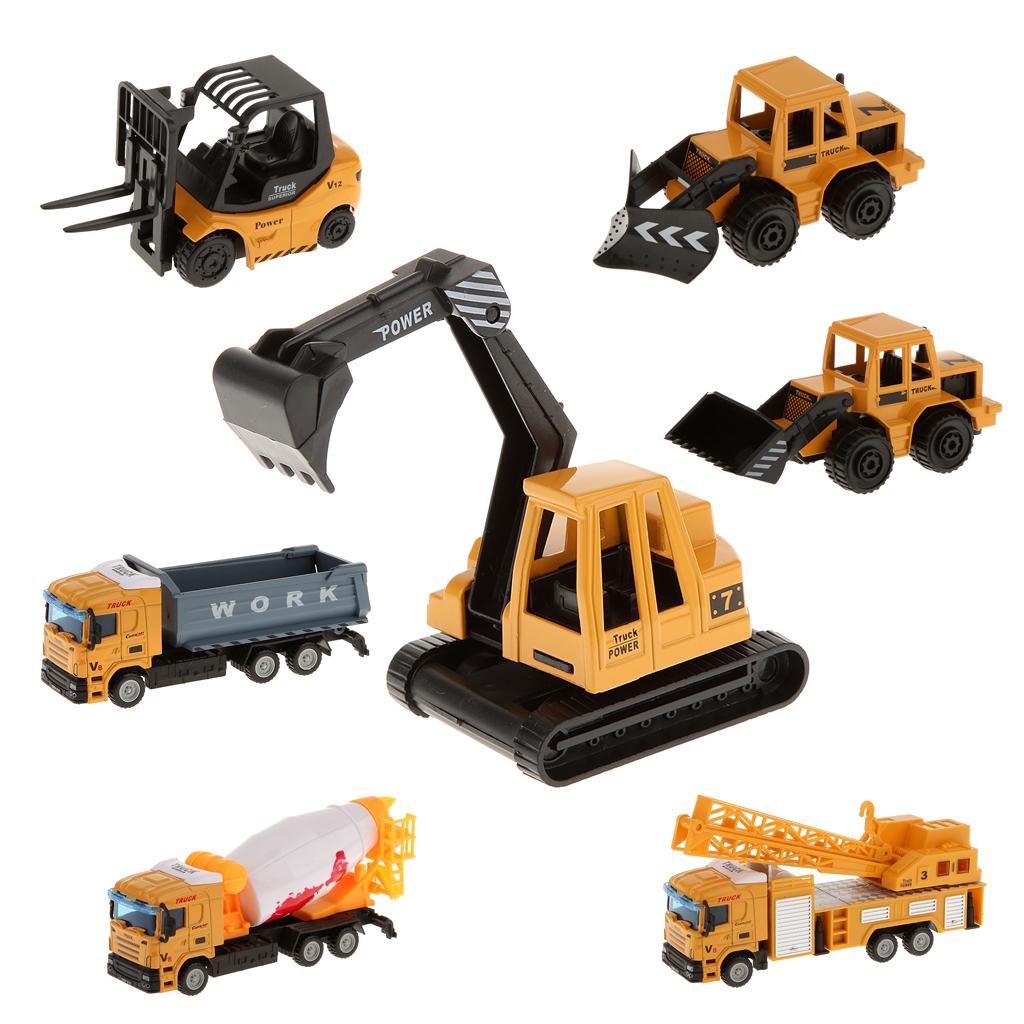 1: 64 Diecast Kỹ Thuật Xây Dựng Xe Tải Xe Mô Hình Đồ Chơi Trẻ Em Quà Tặng