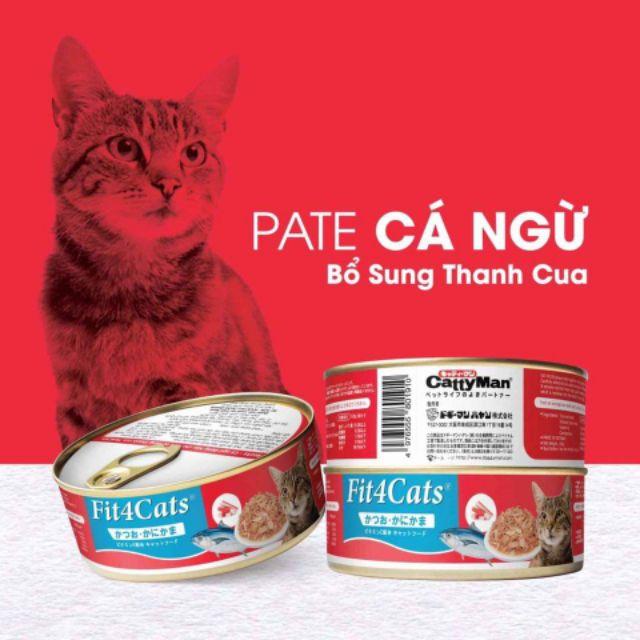 Pate cá Fit4Cats thức ăn cho Mèo hủ to 160g