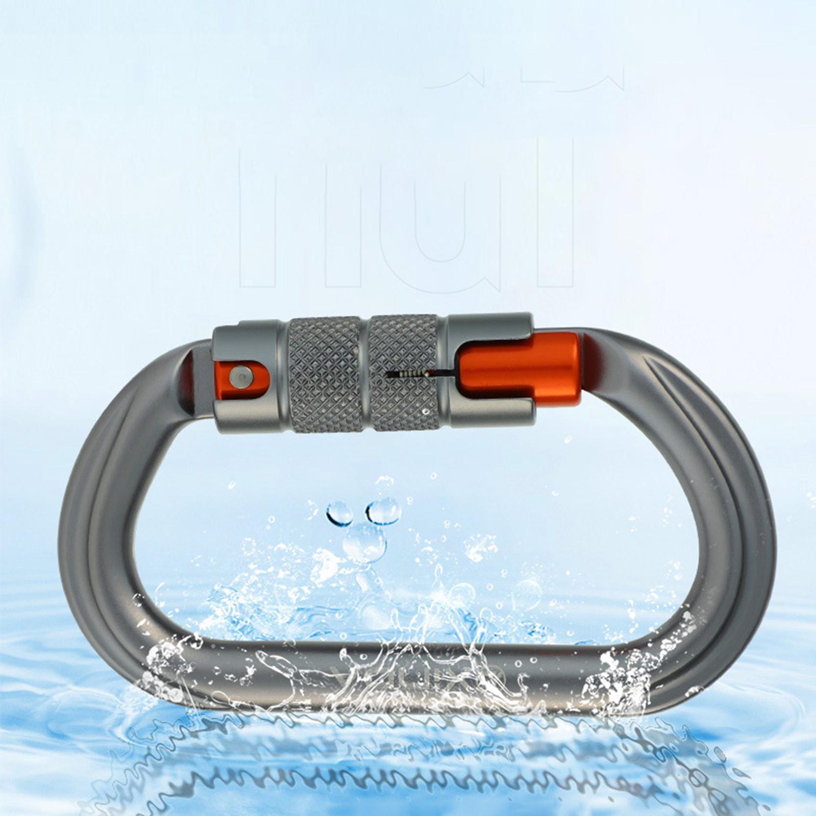 Locking Carabiner Clip Climbing Carabiner Screw Lock Carabiner Heavy Duty Caribeaners Hook for Outdoor Swing Caving Camping Hiking