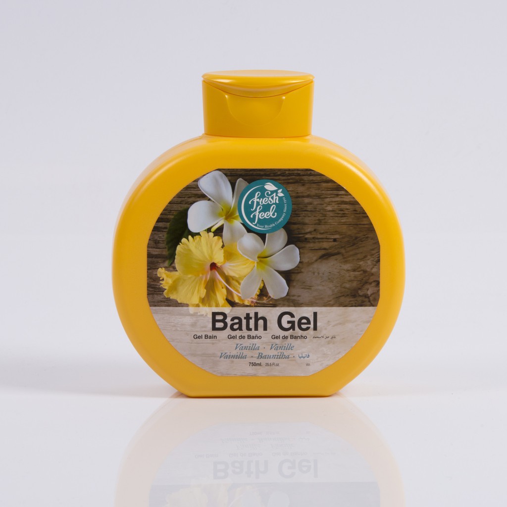 Gel tắm dưỡng da Fresh Feel hương Vani - FRESH FEEL BATH GEL VANILLA - Chai 750ml