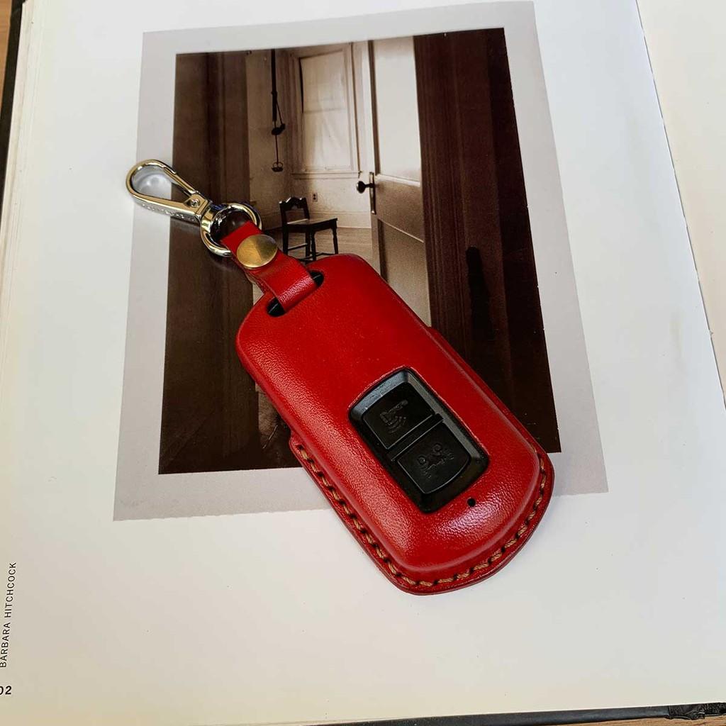 BAO DA DÀNH CHO SMARTKEY XE LED - BAO DA MÀU ĐỎ THỜI TRANG
