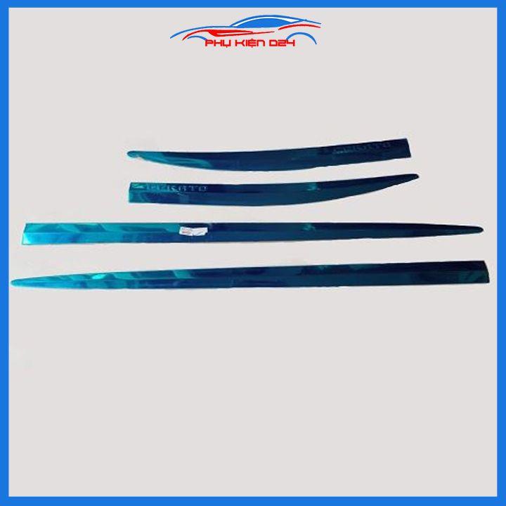 Bộ ốp nẹp sườn Cerato 2019-2020-2021-2022 mạ crom trang trí làm đẹp xe