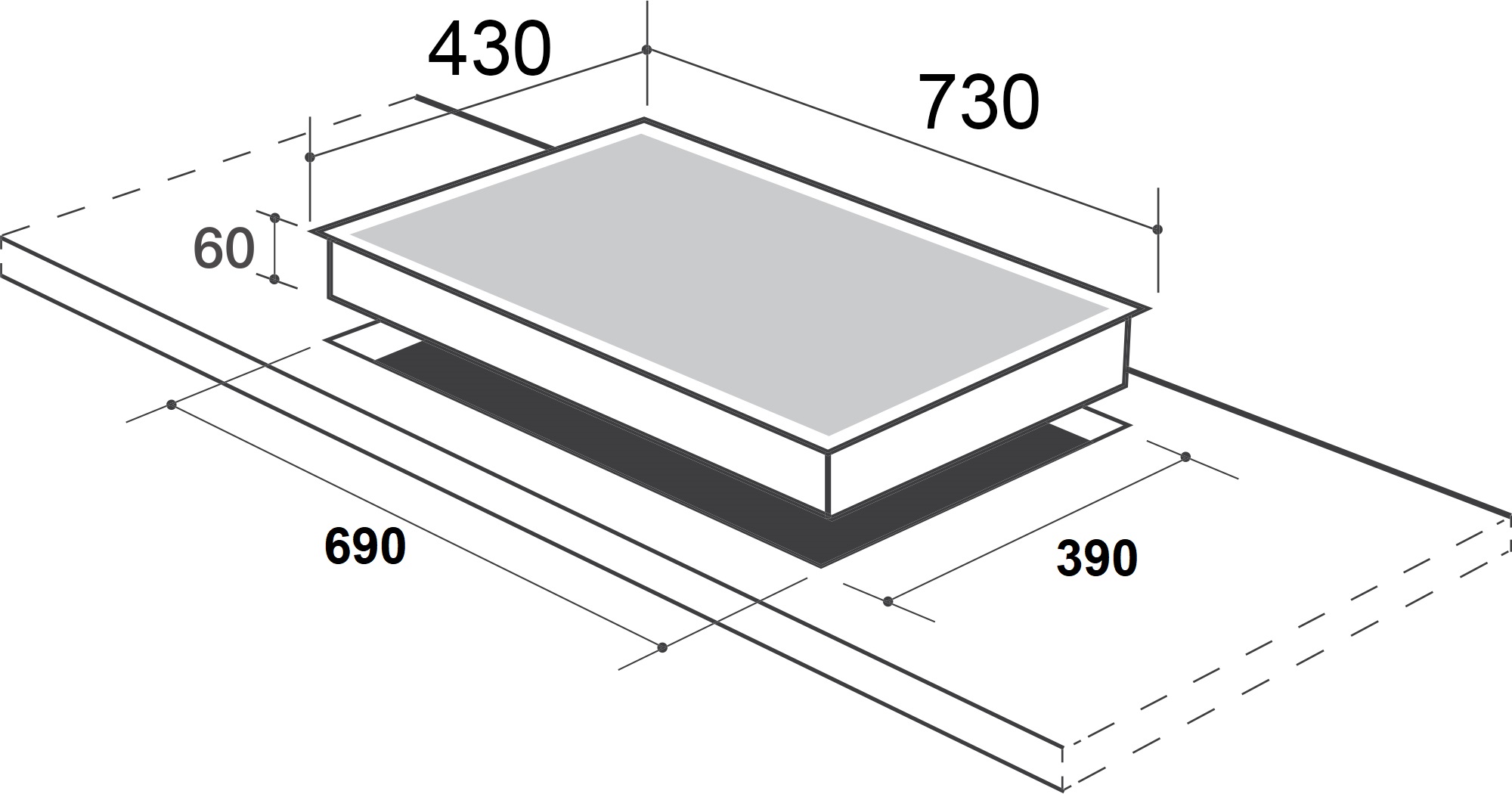 Bếp từ đôi smaragd ISB 233 ( Maylaysia) - Hàng chính hãng