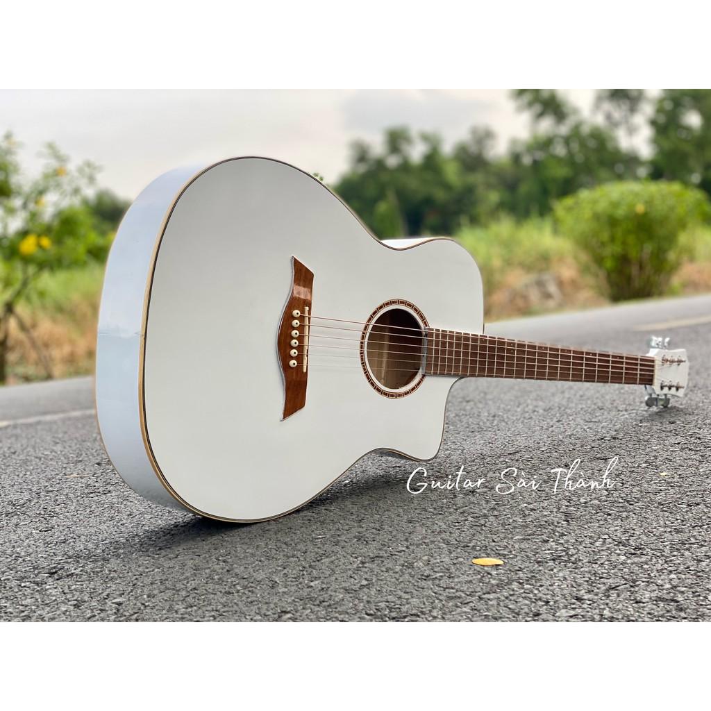 Đàn Guitar Acoustic ST-M2 màu trắng tặng kèm phụ kiện