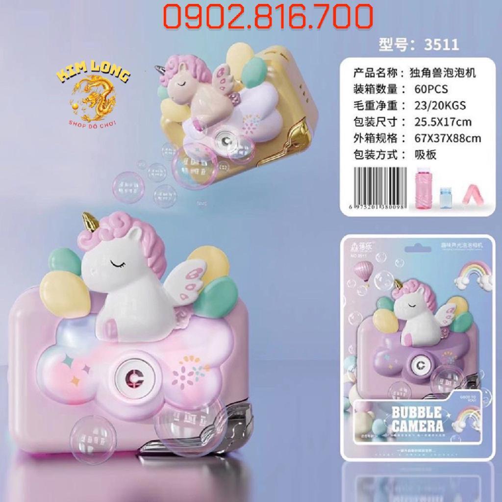 ĐỒ CHƠI MÁY CHỤP HÌNH THỔI XÀ BÔNG BONG BÓNG XÀ PHÒNG HÌNH NGỰA PONY VÀ PHI HÀNH GIA SỬ DỤNG PIN THỔI TỰ ĐỘNG