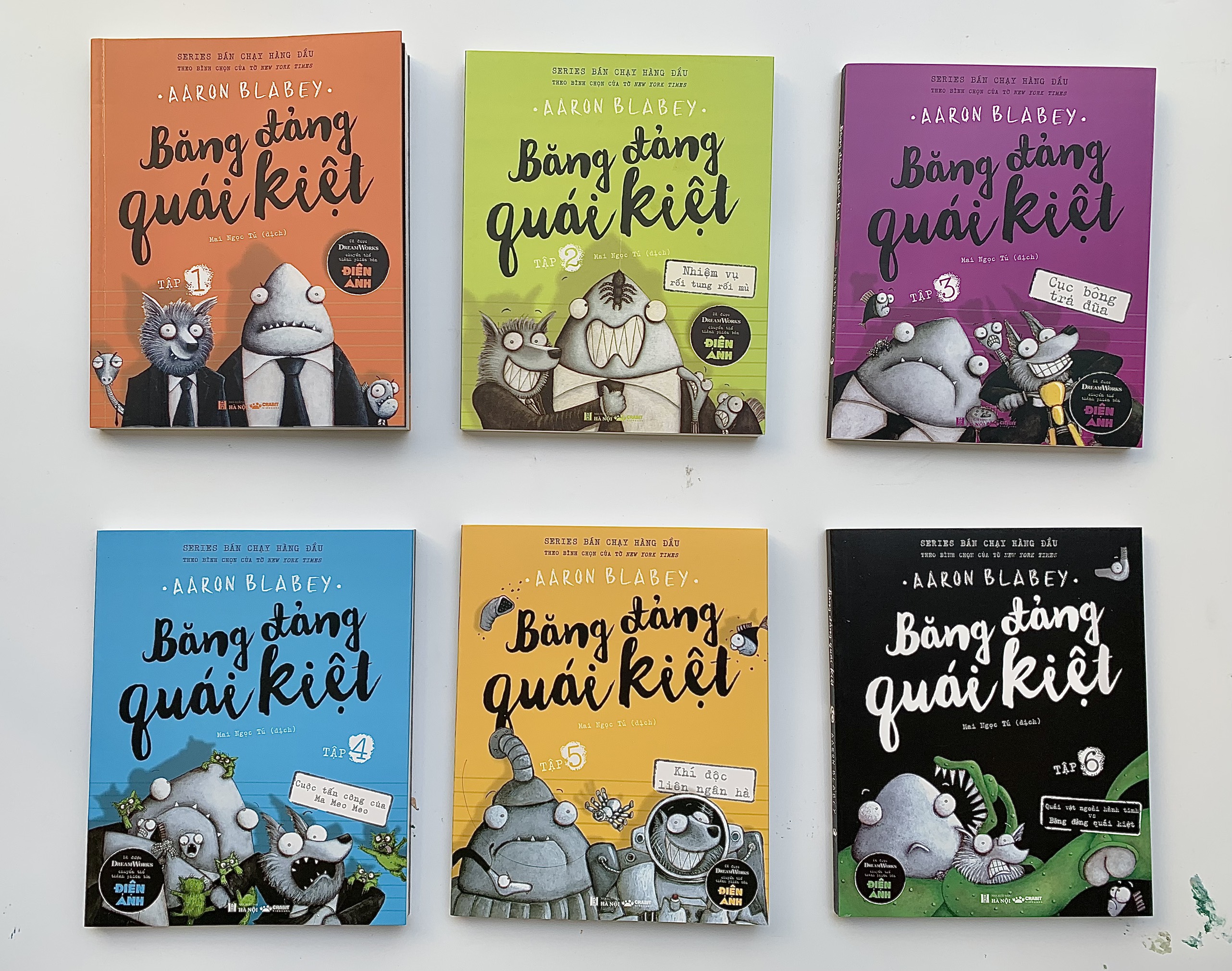 [Boxset 6 tập] BĂNG ĐẢNG QUÁI KIỆT tập 1 – 6 - Aaron Blabey - Crabit Kidbooks - NXB Hà Nội