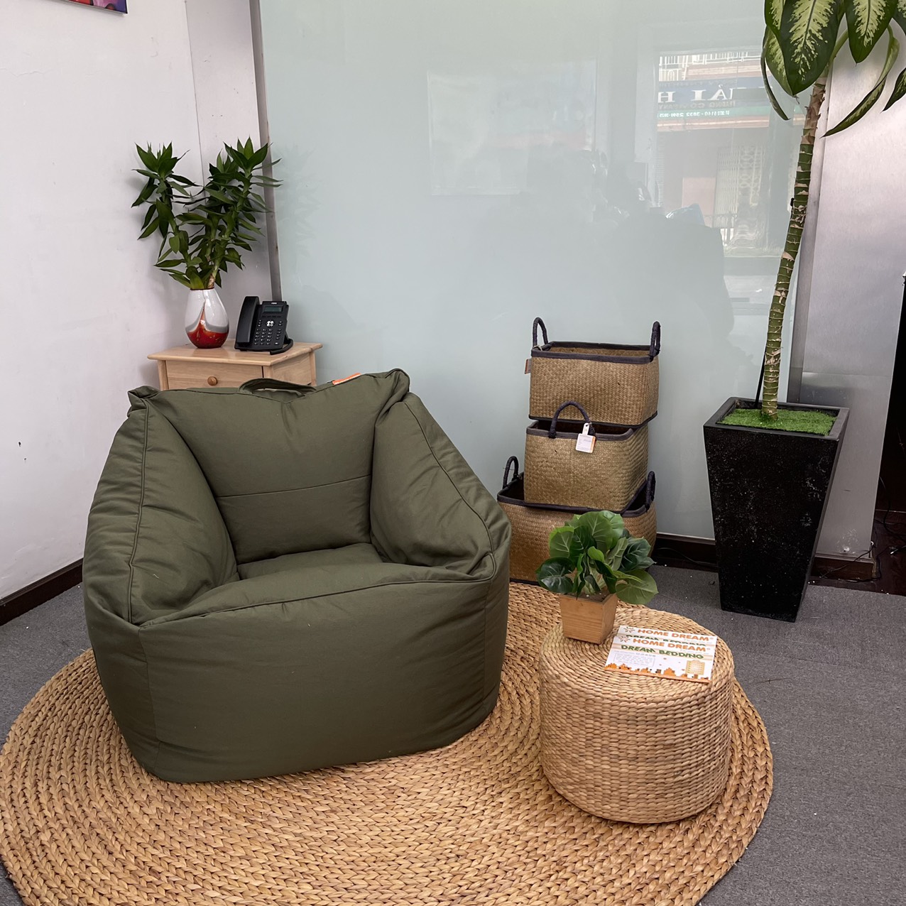 Ghế lười Sofa Góc Canvas