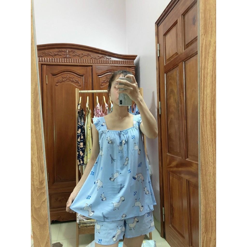 Bộ lanh bầu lửng cánh tiên siêu mát siêu mềmbộ bầu có chun chỉnh bụng to nhỏ theo từng thai kỳbộ lanh freesize 45-68kg