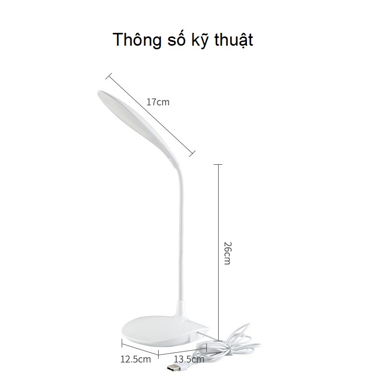 Đèn led để bàn cắm USB WS-6016 ( SÁNG TRỌNG, ĐỘ BỀN CAO )