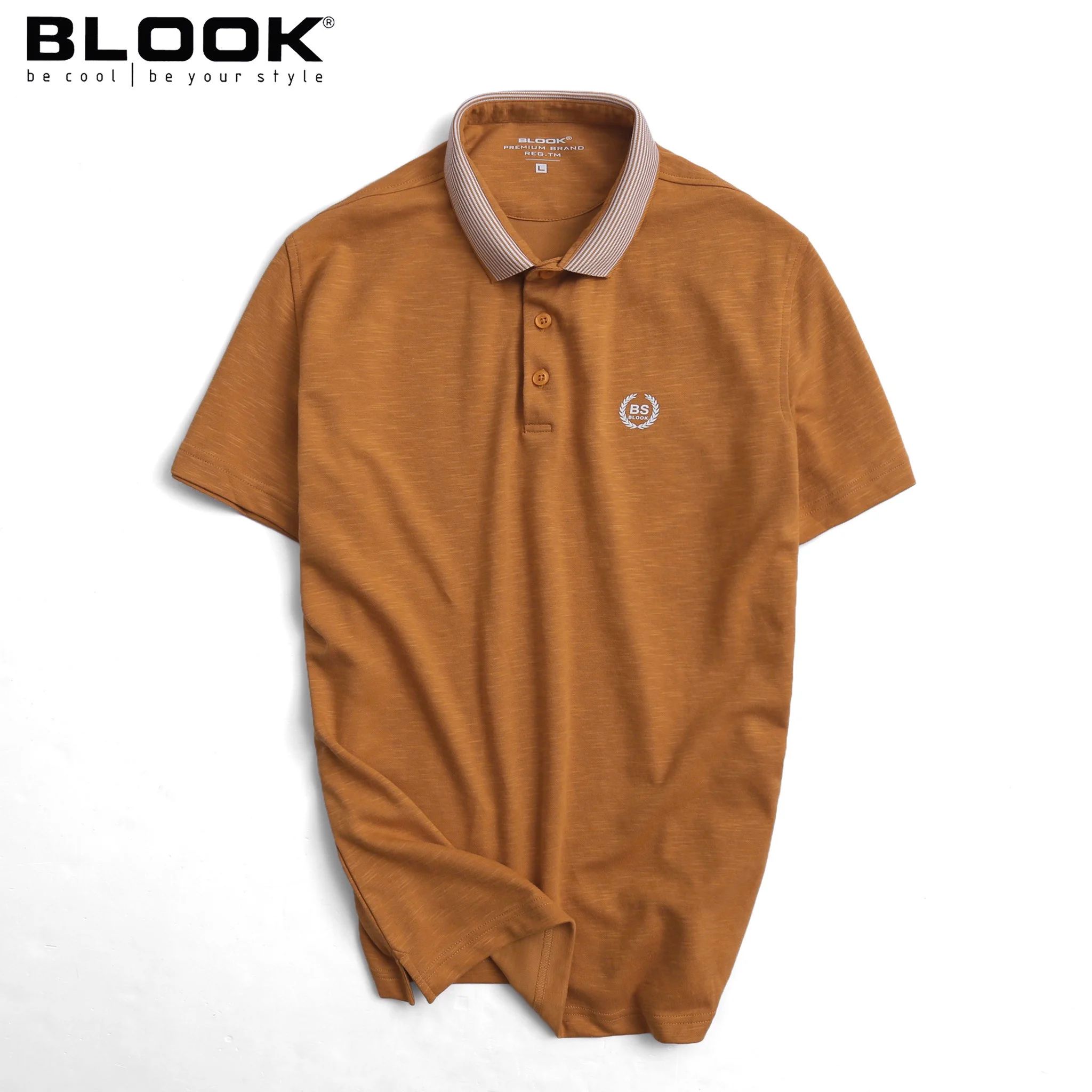 Áo Polo nam BLOOK có cổ BASIC vải cá sấu cotton, nam tính, chỉn chu, sang trọng mã 35568