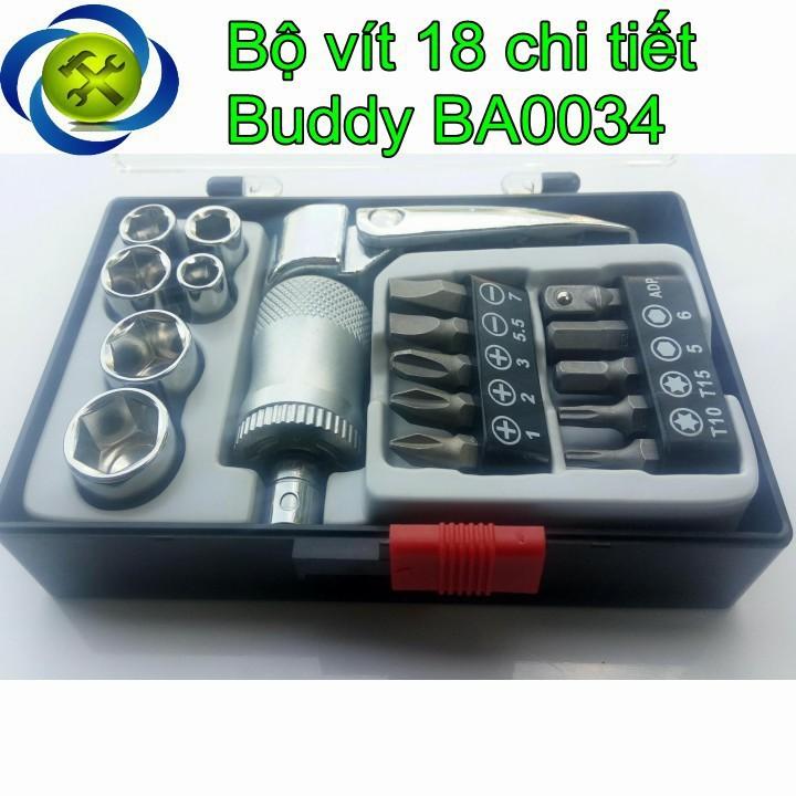 Bộ vít vặn đa năng 18 chi tiết Buddy BA0034