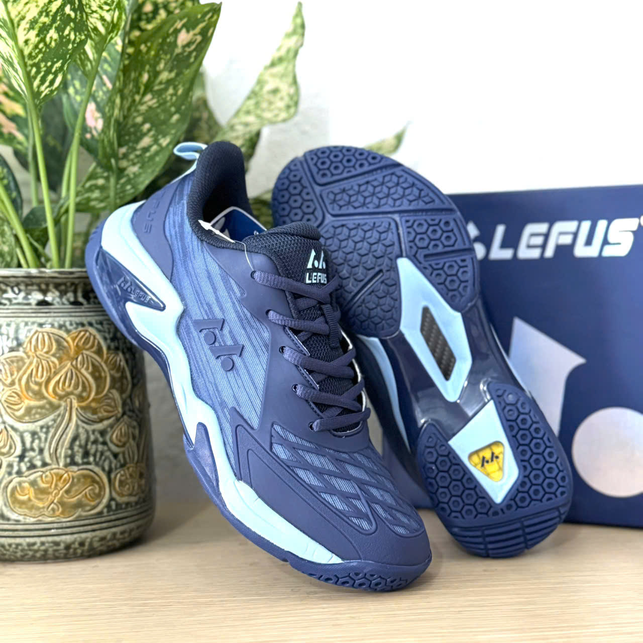 Giày cầu lông, giày pickleball Lefus L038 - đế kếp 2 lớp siêu bền, siêu nhẹ đủ size 36-44