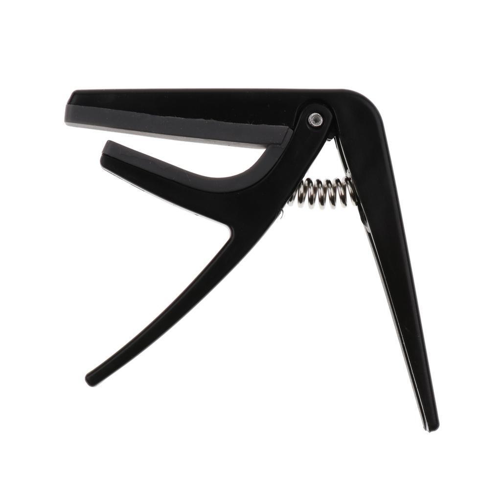 2-4pack 1pc Ukulele Guitar Capo Tuner Trigger Quick Change Key Clamp Black