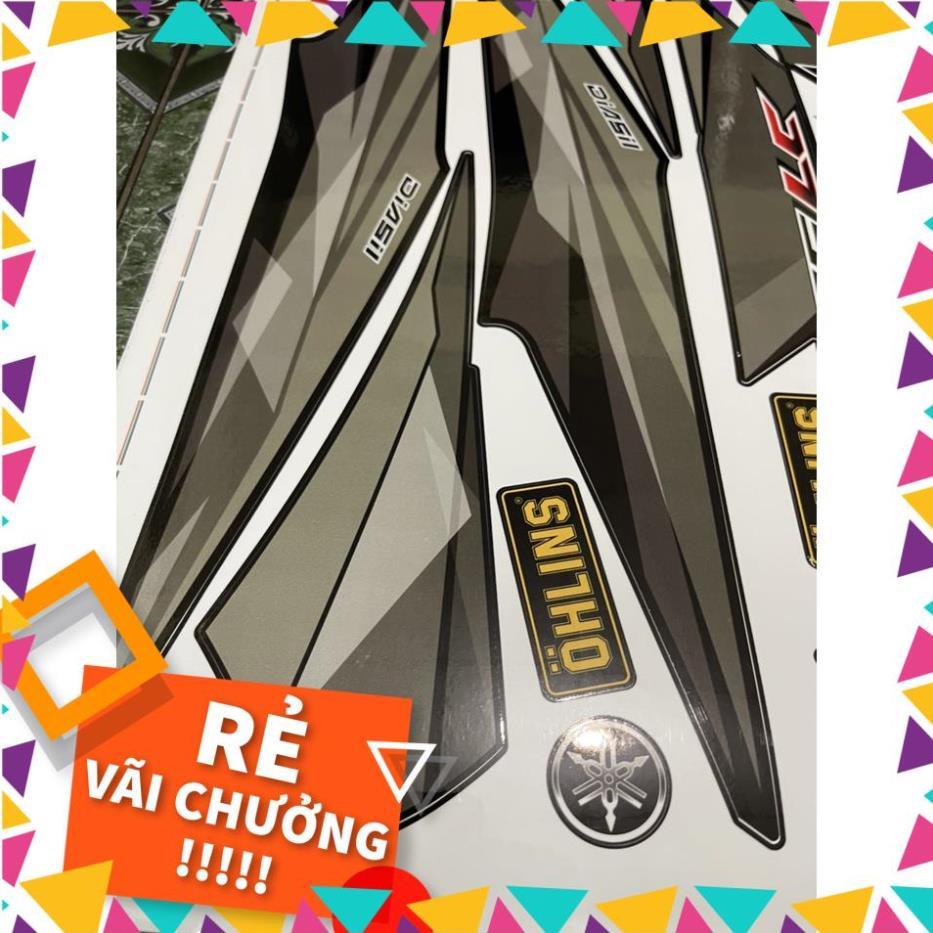 Tem Rời Exciter 135 Mẫu LC Bạc Xám Đen