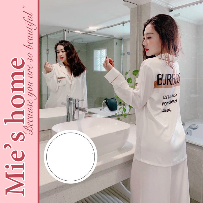 Đồ bộ mặc nhà nữ, pijama lụa latin mát mịn