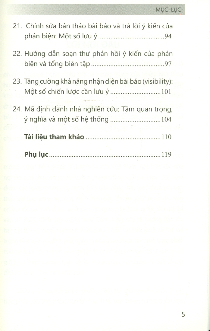 Cẩm Nang Viết  và Xuất Bản Bài Báo Quốc Tế