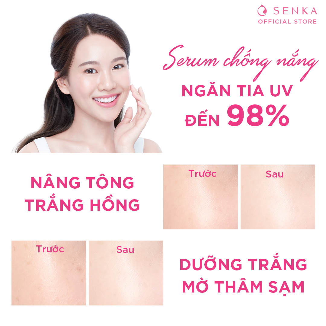 CC Serum trắng da Senka WHITE BEAUTY SERUM IN CC 40G