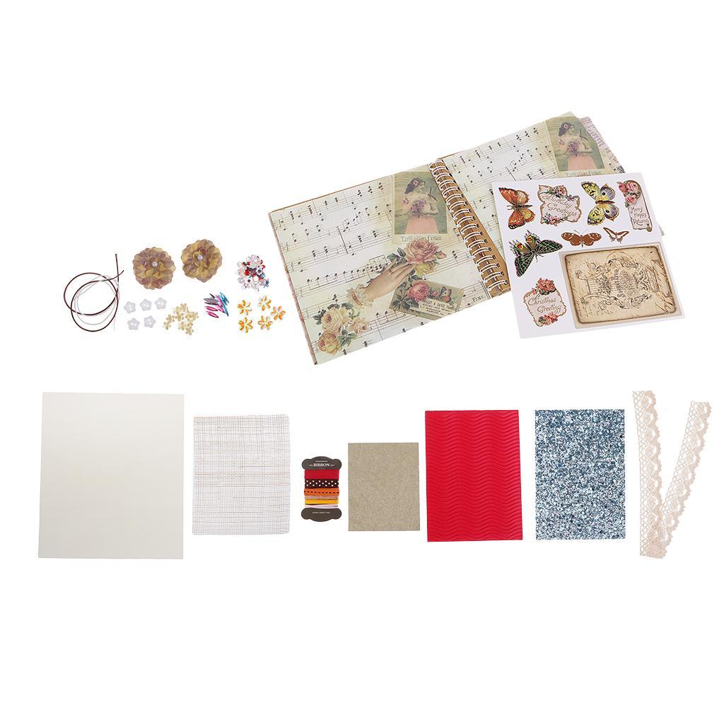 Kids Scrapbook Album Handmade DIY Family Scrapbook Picture Case Storage