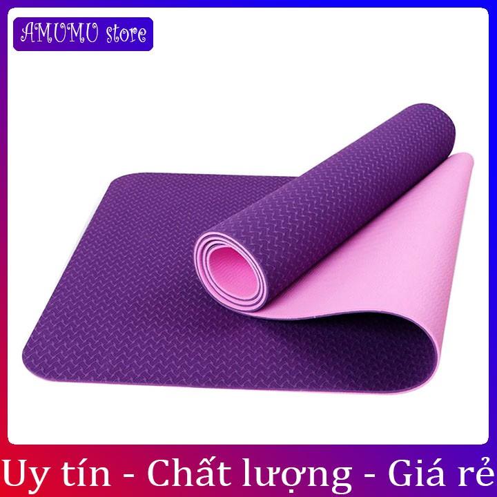 THẢM TẬP YOGA 1 LỚP 6MM HÀNG ĐẸP LOẠI 1 cao cấp