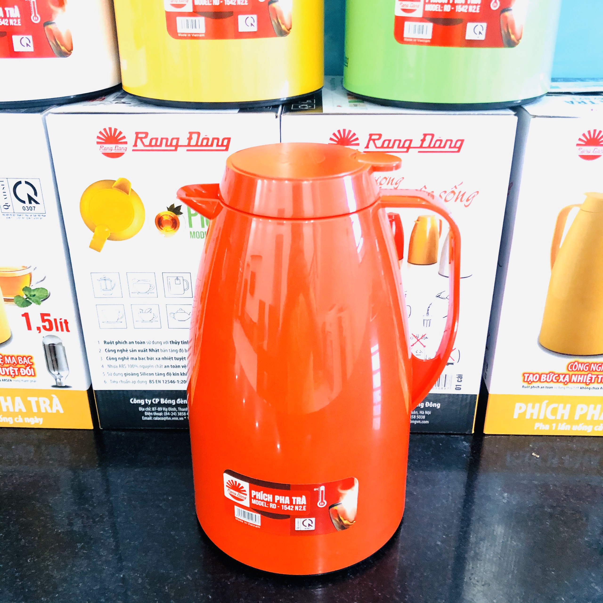 Phích pha trà giữ nhiệt Rạng Đông 1,5L RD-1542 N2.E