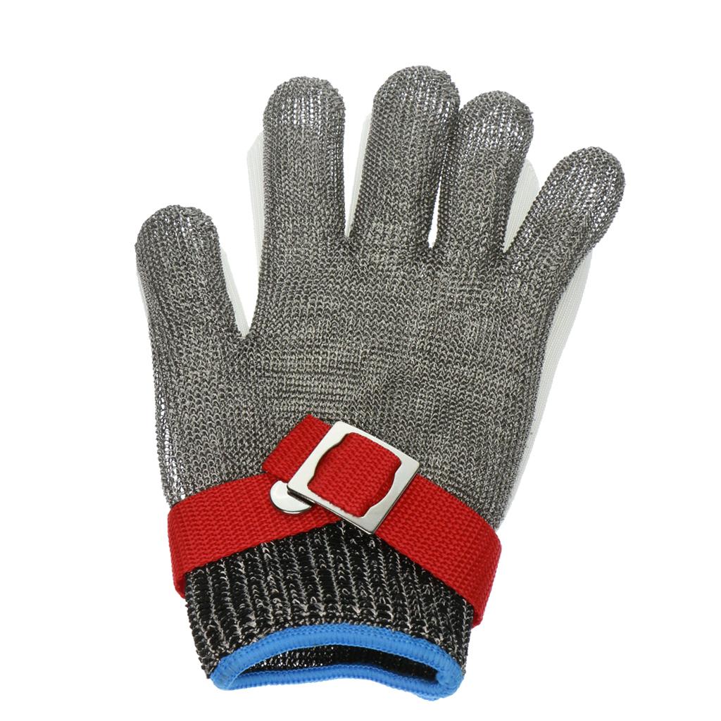 1 Pair Work Glove Safety Cut Proof Stab Resistant Metal Mesh Butcher Gloves