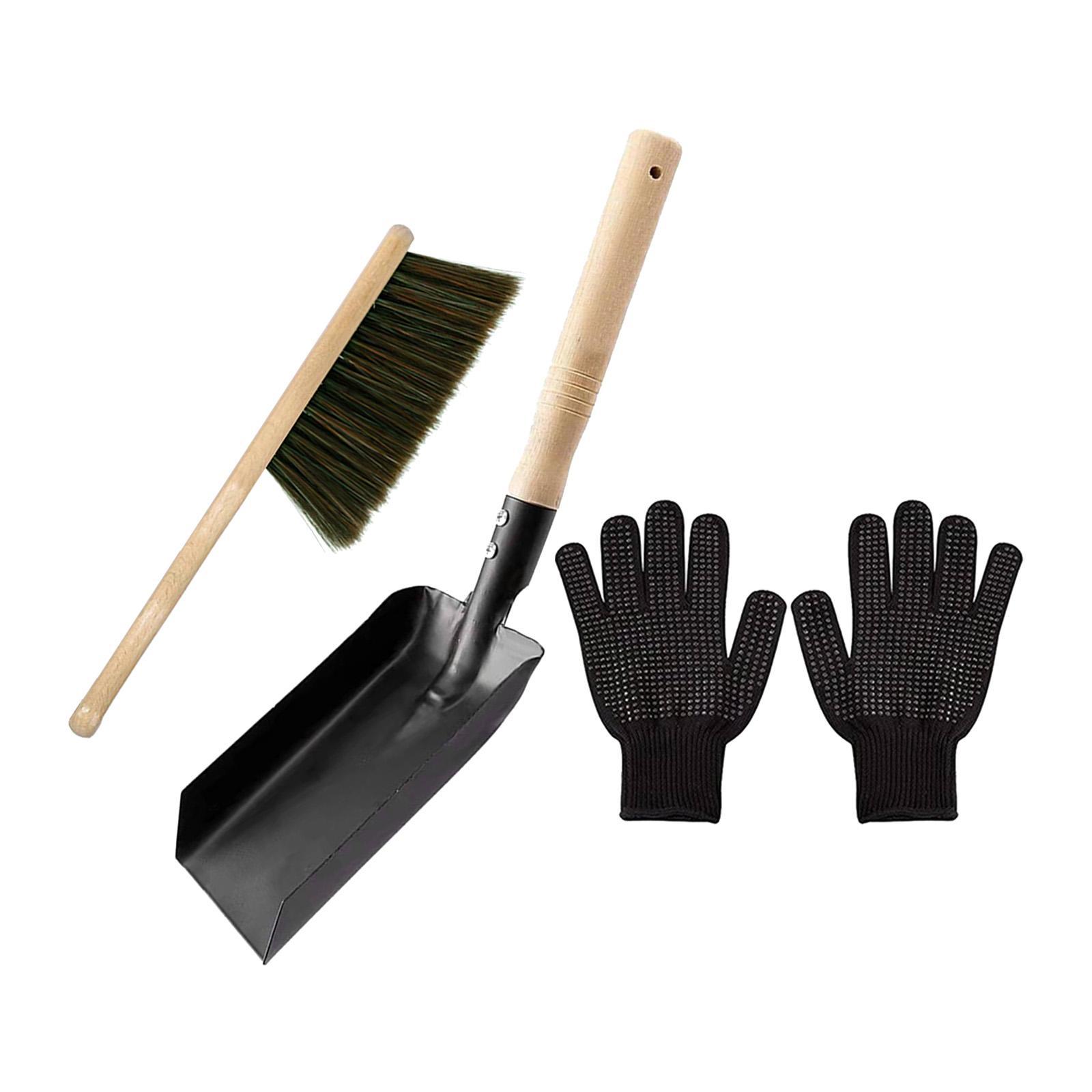 Fire Place Tool Set Hearth Cleaning Heavy Duty Accessories for Dust Cleaning