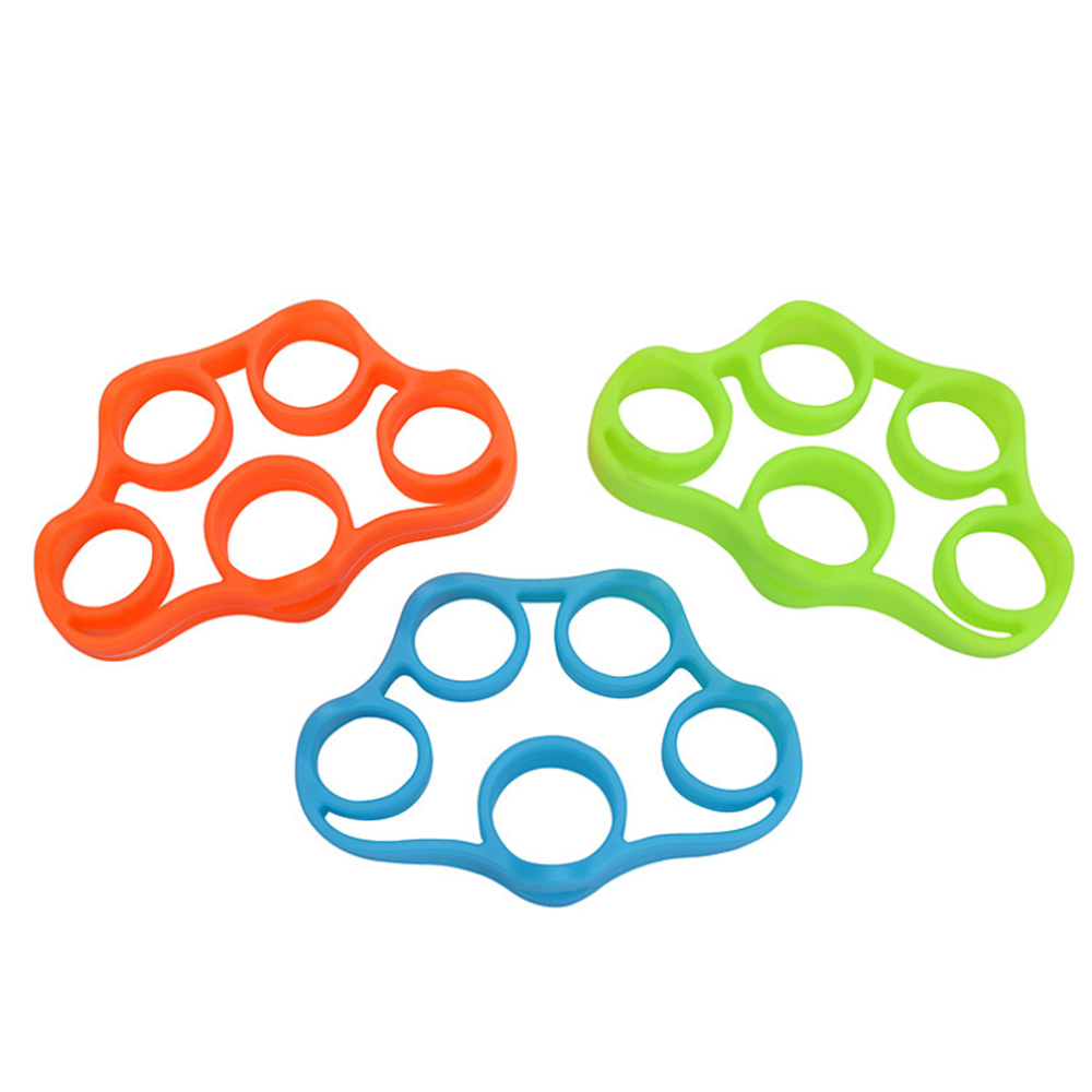 Dụng cụ tập sức nắm, lức bóp của ngón tay 3 chiếc được làm từ cao su silicone, mềm mại và thoải mái, không dễ bị gãy