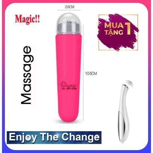 (Có Hàng Sẵn) Combo 02 Massage Mắt Mini Nhỏ Gọn Cầm Tay Tặng Kèm Sẵn Pin New Model FS1072