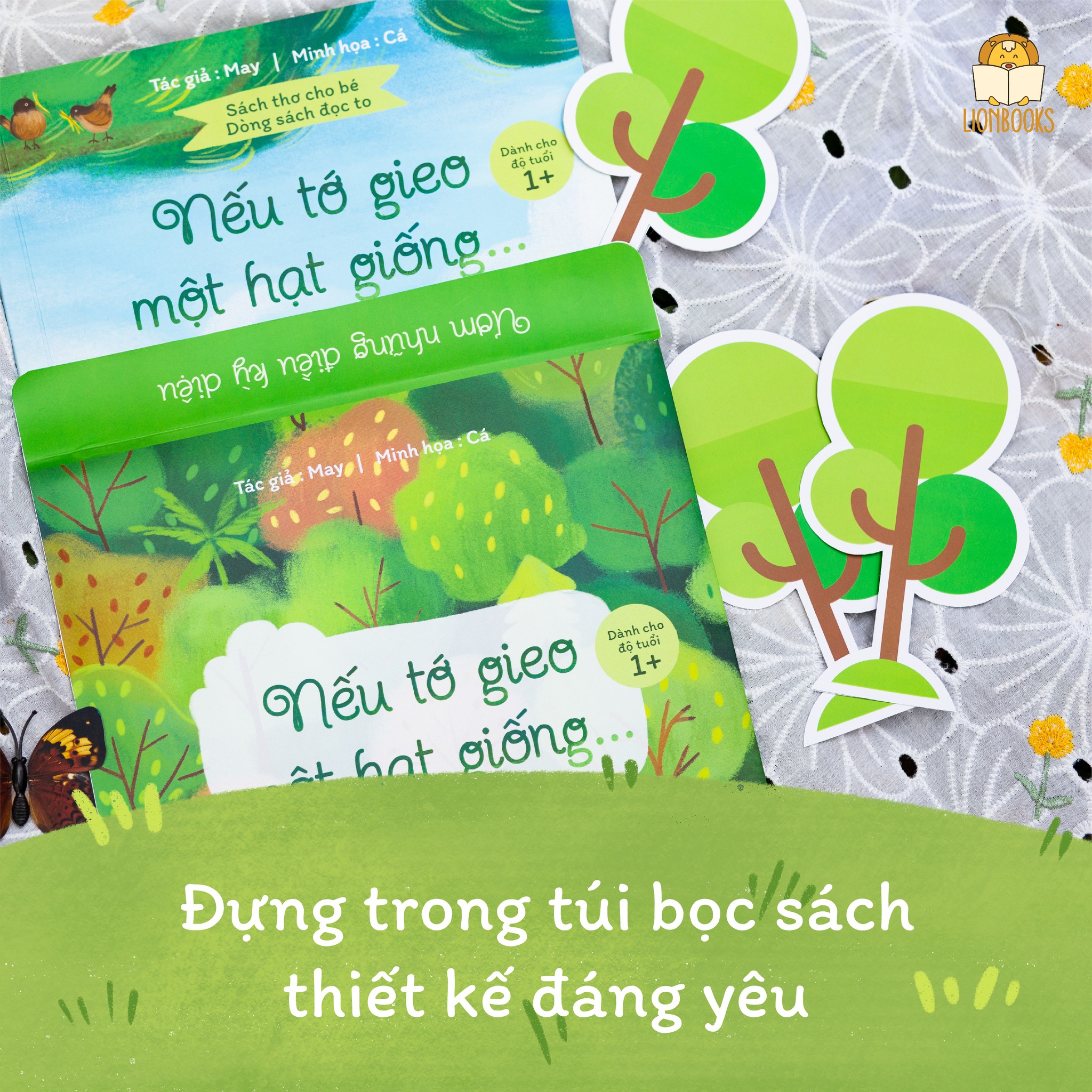 Set sách Nếu Tớ Gieo Một Hạt Giống... Sách thơ cho bé từ 1 tuổi tập nói, tập đọc