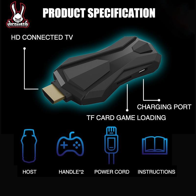 Máy Chơi Game Cầm Tay Không Dây 4k 6000 / 10000 Trò Chơi Cổ Điển