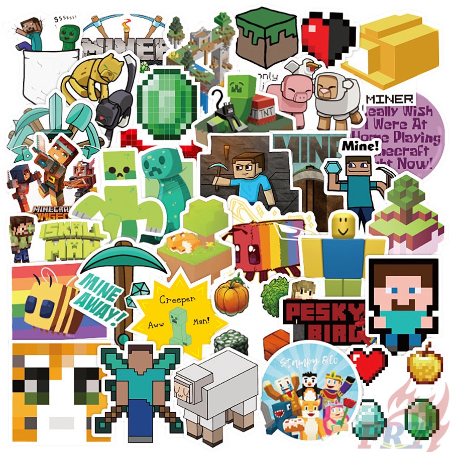 Set 30 Sticker Minecraft