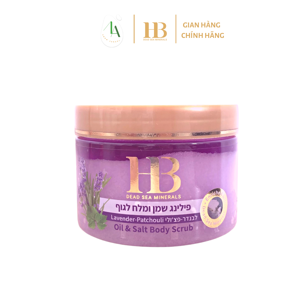 Muối tẩy tế bào chết cơ thể Health and Beauty Dead Sea Minerals - Israel- Aromatic Body Scrub 450gr