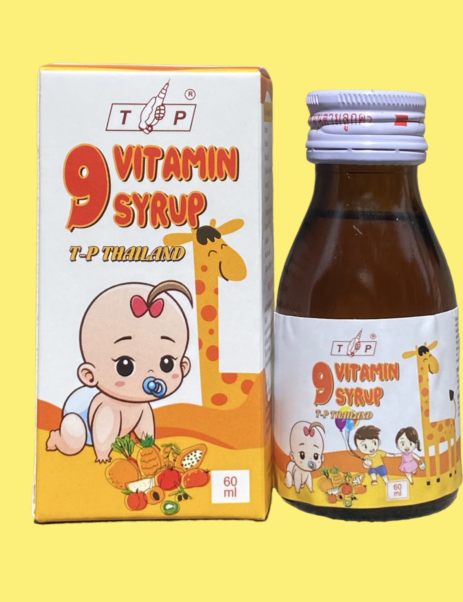  Siro 9 Vitamin Tăng Cân TP Thái Lan Dành Cho Bé 6 Tháng Trở Lên Và Người Lớn