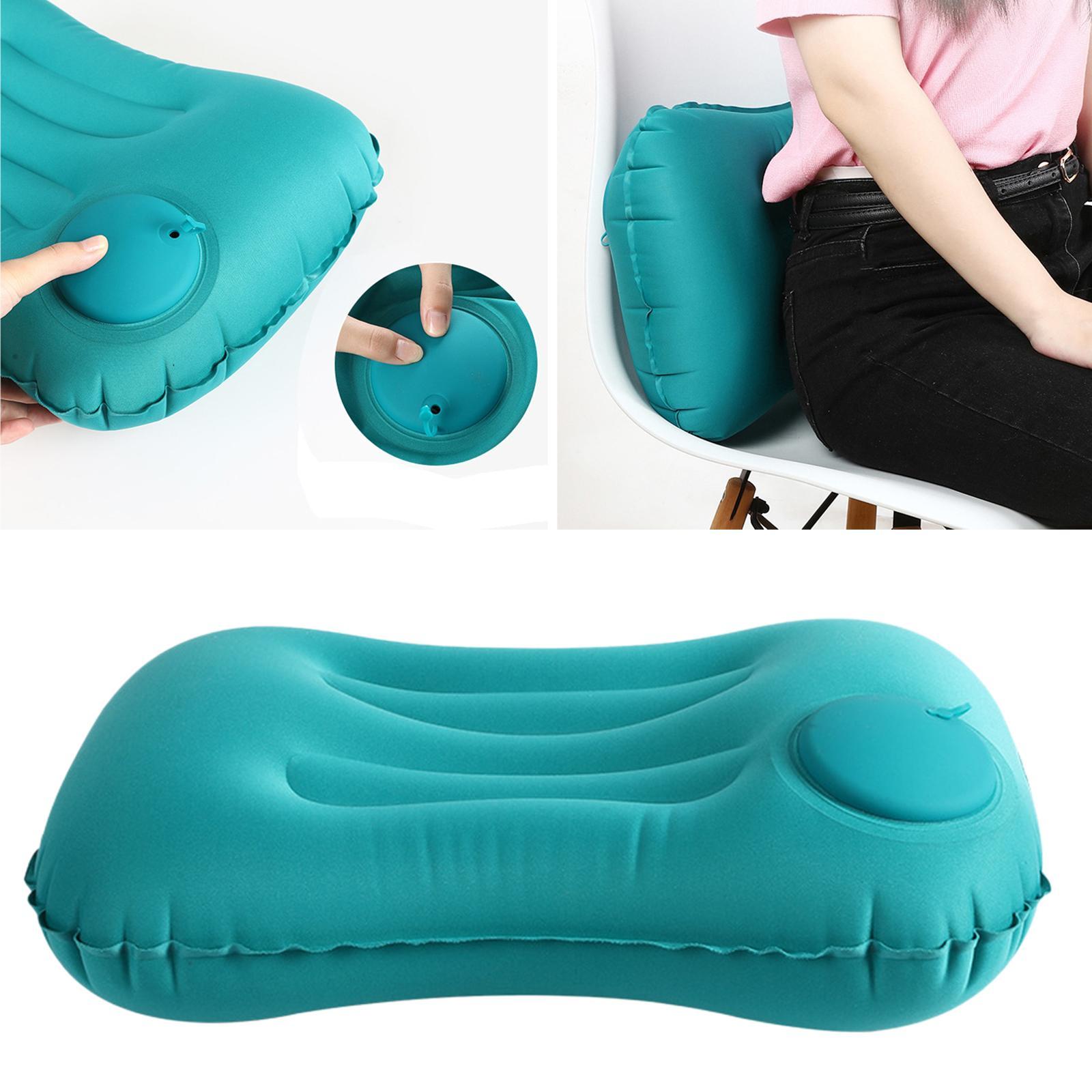 Compact Travel Pillow Packable Inflating Inflatable Pillow for Desk Rest Hiking Camping