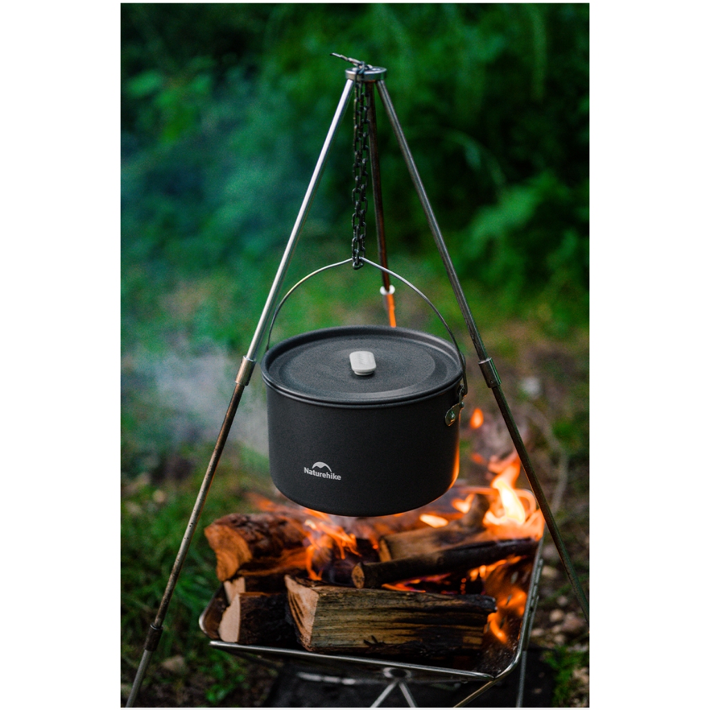 Bộ Nồi Chảo Dã Ngoại Naturehike CNK2450CF010 Hợp Kim Nhôm Cao Cấp (Có Bán Tách Bộ)