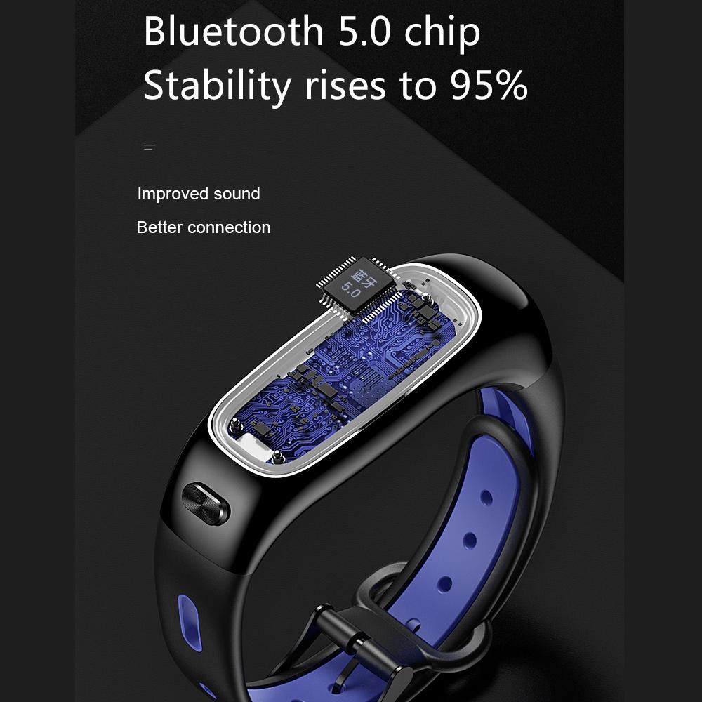 S1 Sports Band BT Earphone Smart Headset With Microphone Smart Bracelet Sleep Heart Rate Blood Pressure Monitor Alarm