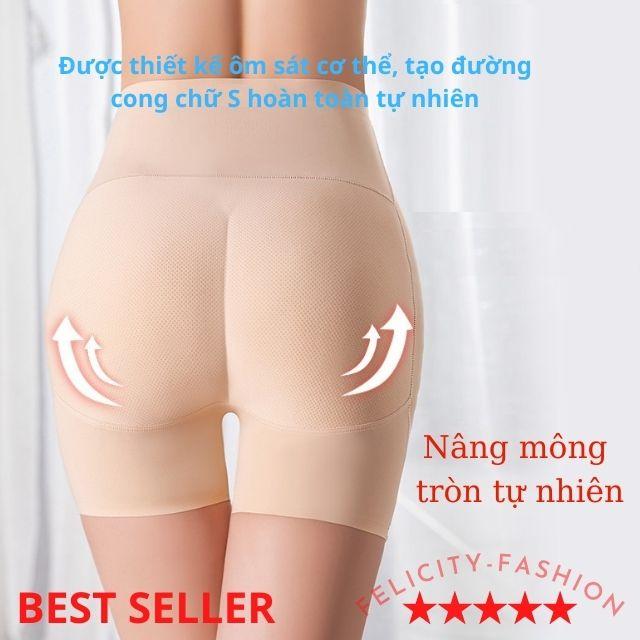 MS555 - Quần Độn Mông Đùi Cạp Cao Gen Bụng, Quần Nâng Mông Mặc Trong Váy, Áo Dài Chất Su Đúc Cao Cấp