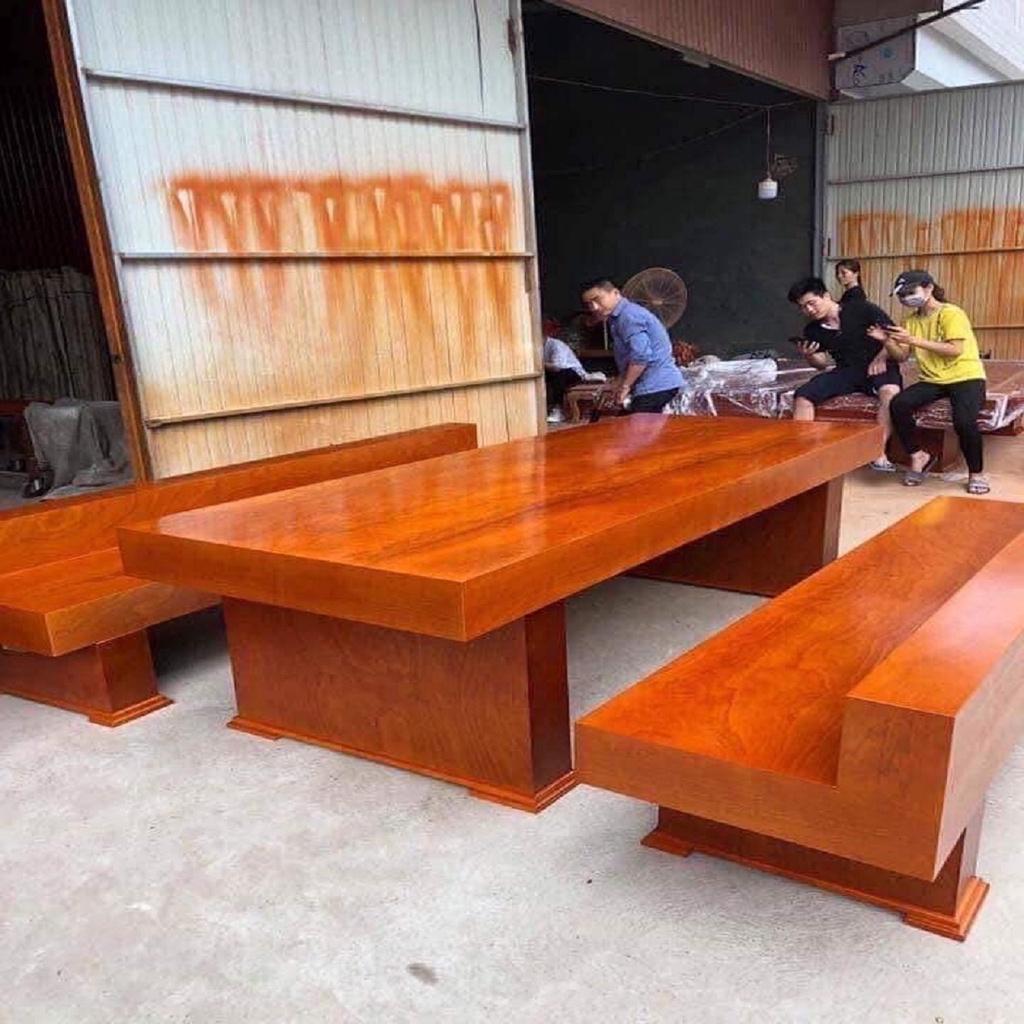 Bộ Bàn Ghế Có Tựa K3 Gỗ Xoan Đào