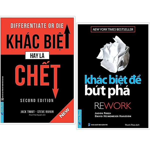 Combo 2 Cuốn Sách Bộ Sách Khác Biệt Để Bứt Phá Khác Biệt Hay Là Chết