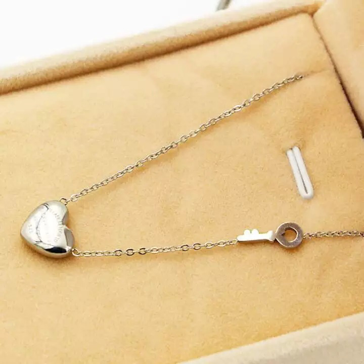 Dây chuyền nữ chìa khóa trái tim  WDC514-1 Không đen không gỉ sét