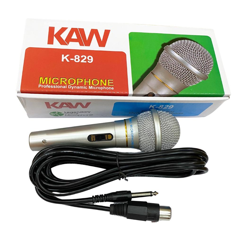 Mic hát gia đình, Micro Karaoke KAW K-829 Phiên Bản Mới Loại Cao Cấp Chuyên Chống Hú, Chống Rè, Lọc Âm Siêu Chuẩn
